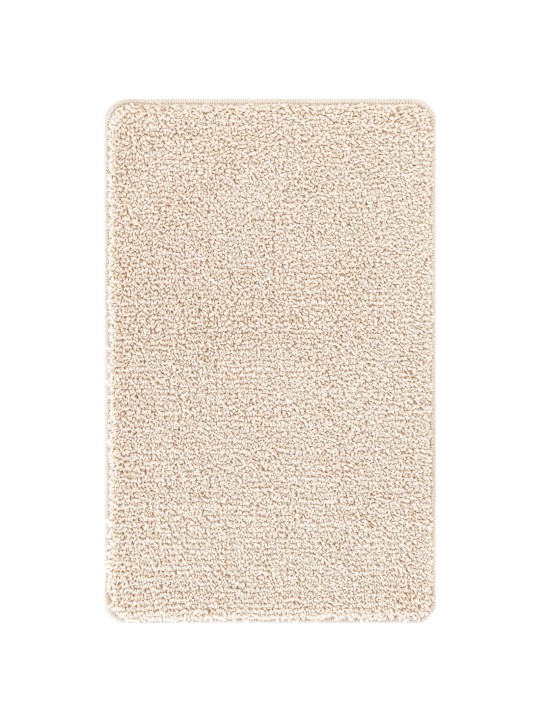 Vannas paklājs taisnstūra formas krēmkrāsā 50x80 cm polipropilēns neslīdošs