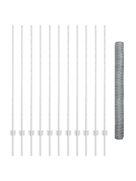 Žoga stabi 22 gab. u-kanāls 140 cm galvanizētā tērauda