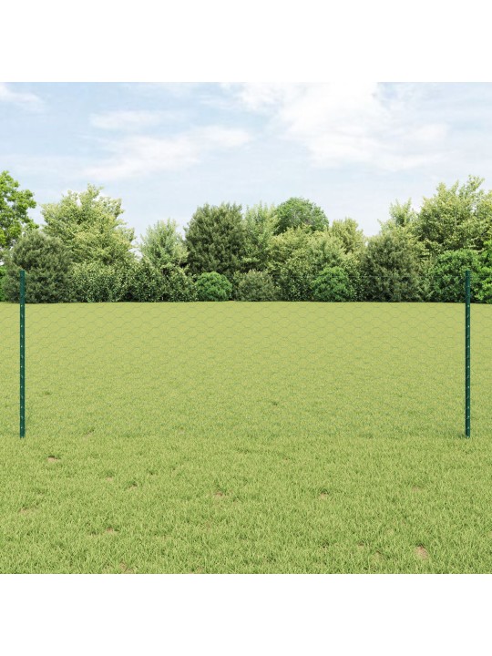 Žogu stabi 11 gab. u-kanālā, zaļa, 80 cm, tērauds