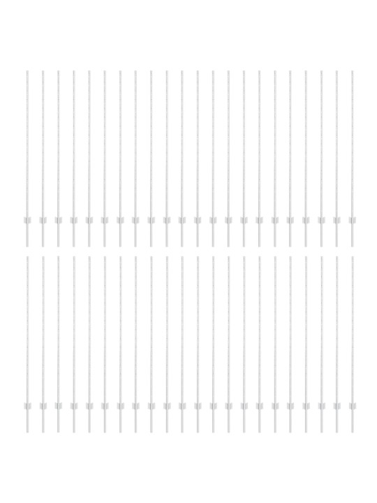 Žogu stabi 88 gabali u kanāls sudrabaini 200 cm tērauds