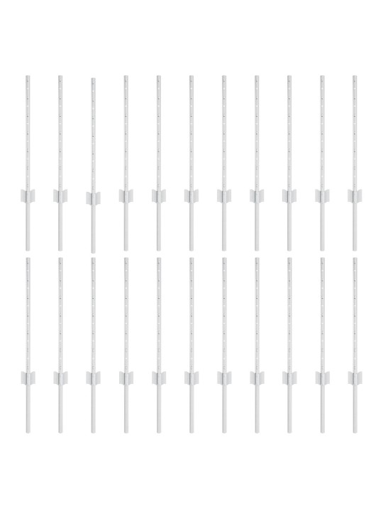 Žoga stabi 22 gabali u-kanāls sudraba 100 cm tērauds