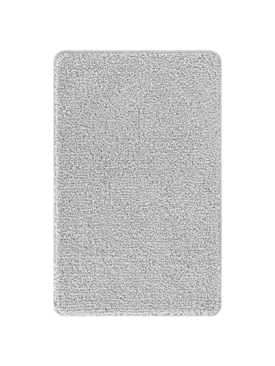 Vannas paklājs taisnstūra pelēks 50x80 cm polipropilēns neslīdošs