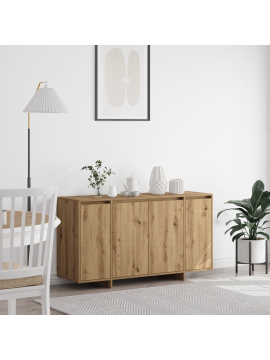 Ozola bufete artisāna ozols koka kompozīts 135 x 41 x 75 cm