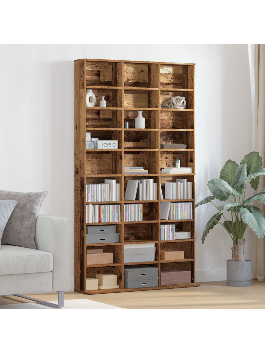 Cd skapītis - vecais koks - 101x23x177.5 cm - inženierijas koksne