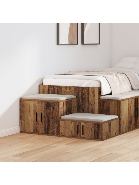 Uzglabāšanas skapis vēsturiskā koka 108x41x40 cm inženierijas koks