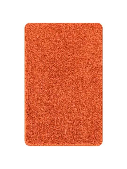 Vannas paklājs taisnstūra formas oranžs 60x90 cm polipropilēns neslīdošs