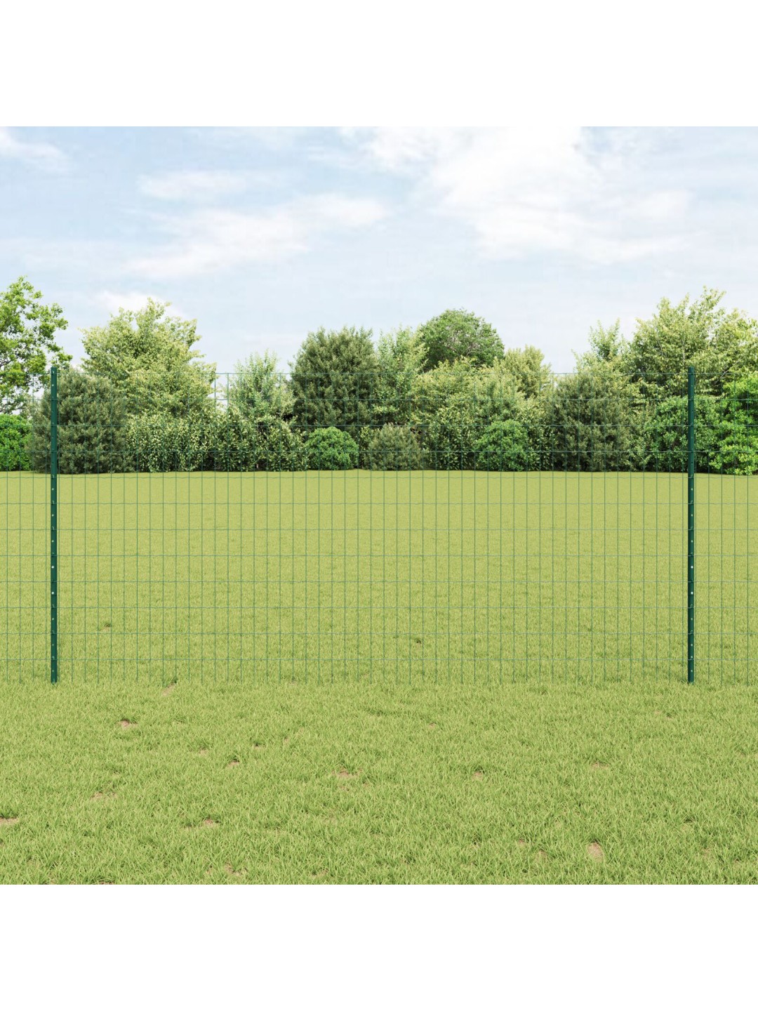 Euro žogs ar 5 u stabiem zaļš 1.2x10 m tērauds