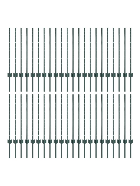 Žoga stabi 44 gabalu u-kanāls zaļš 120 cm tērauds