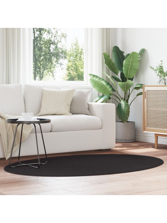 Paklājs "huarte" melns 120x170 cm ovals