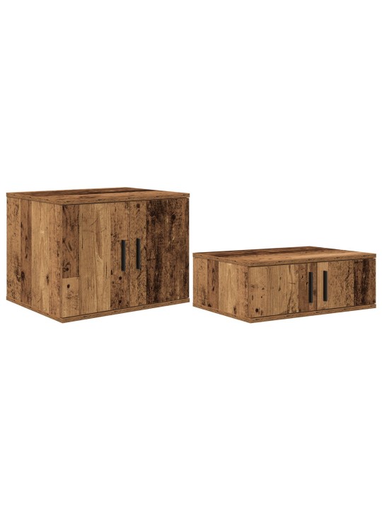 Uzglabāšanas skapis vecs koks 127x41x40 cm inženieru koks