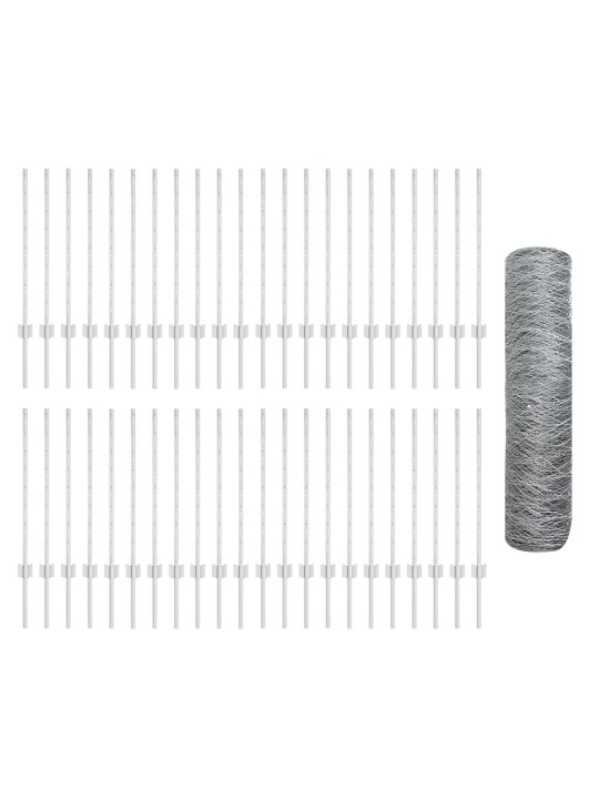 Žogu stabi 11 gab. u-kanāls 80 cm cinkots tērauds