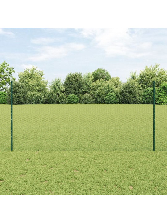 Žogu stabi 11 gab u-kanāls zaļš 120 cm tērauds