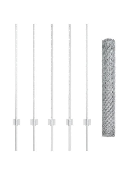 Žoga stabi 10 gab u-kanāls 100 cm cinkots tērauds