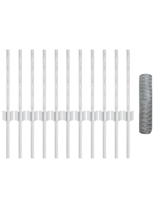 Žoga stabi 11 gab. u-kanāls 40 cm galvanizēts tērauds