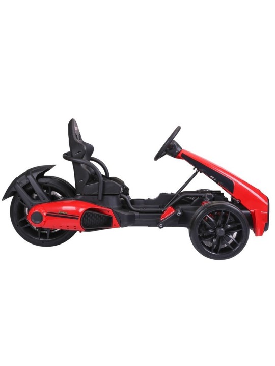 CH9939 Elektriskais jāmamais Go-Auto Sarkans