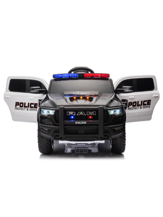 Elektroauto Bērniem ZB618P Dodge Ram Policijas Melns