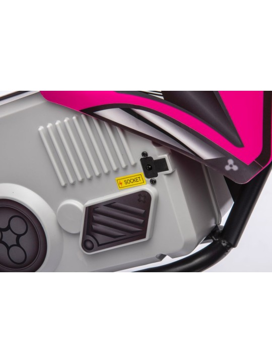 Elektriskais motokrosa moto A9901 Rozā