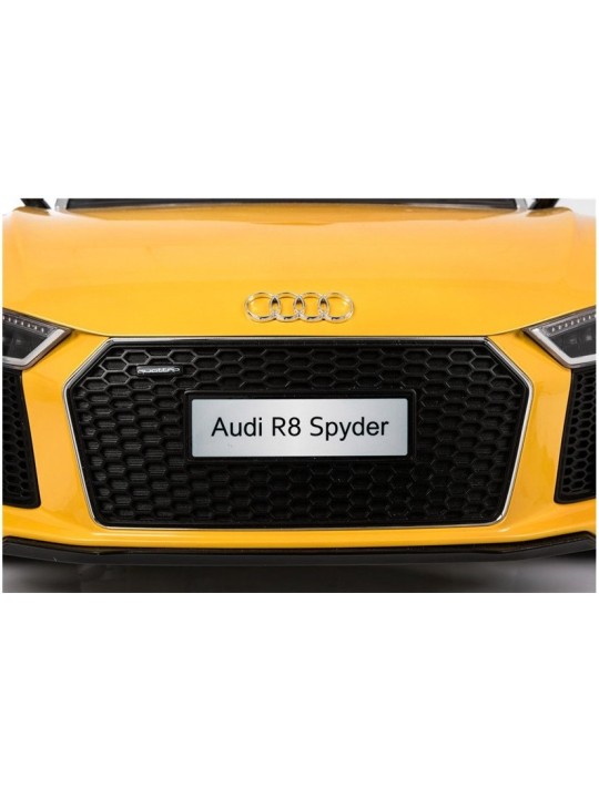 Audi R8 Spyder Dzeltens Bērnu Elektroauto
