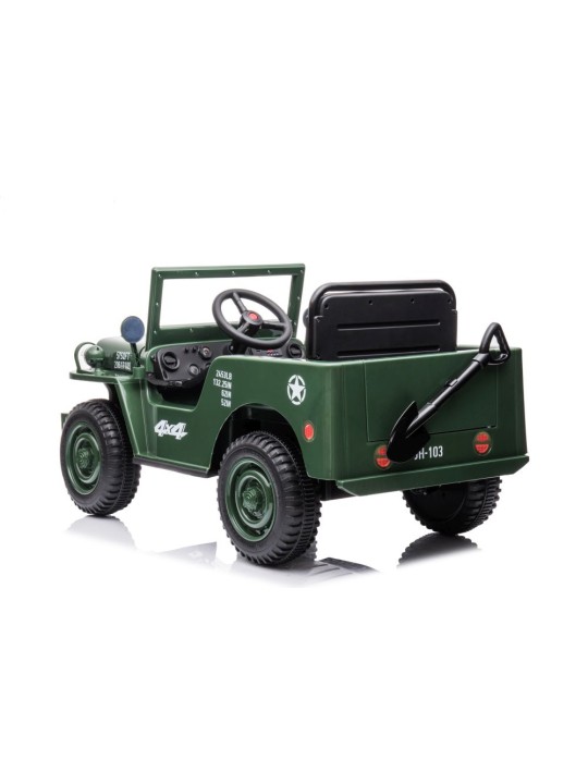 Bērnu Elektroauto JH-103 Armijas Zaļš 4x4