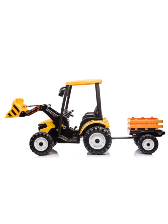 Elektriskais Traktors Bērniem kopā ar ar piekabi Hercules Dzeltens 24V