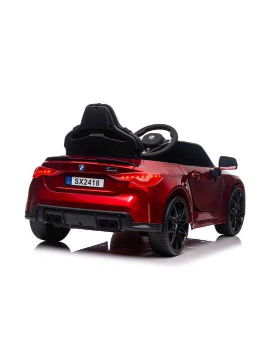 Elektriskais jāmamais transportlīdzeklis BMW M4 Sarkans Krāsots