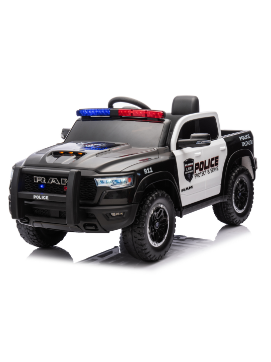 Elektroauto Bērniem ZB618P Dodge Ram Policijas Melns