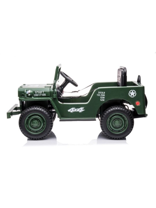 Bērnu Elektroauto JH-103 Armijas Zaļš 4x4