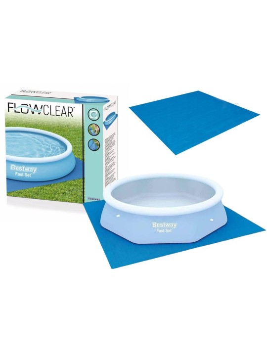 Bestway baseina pamatnes pārklājs Flowclear, 396x396 cm