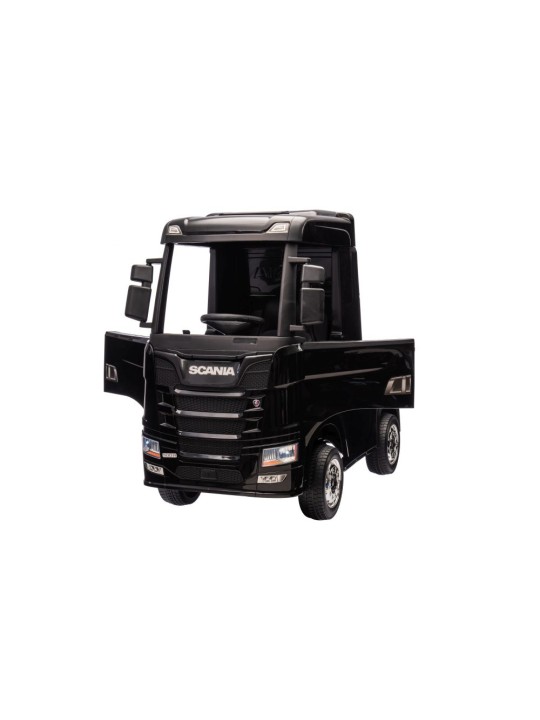 Scania 500R HL698 Elektroauto Bērniem Melns Krāsots 4x4