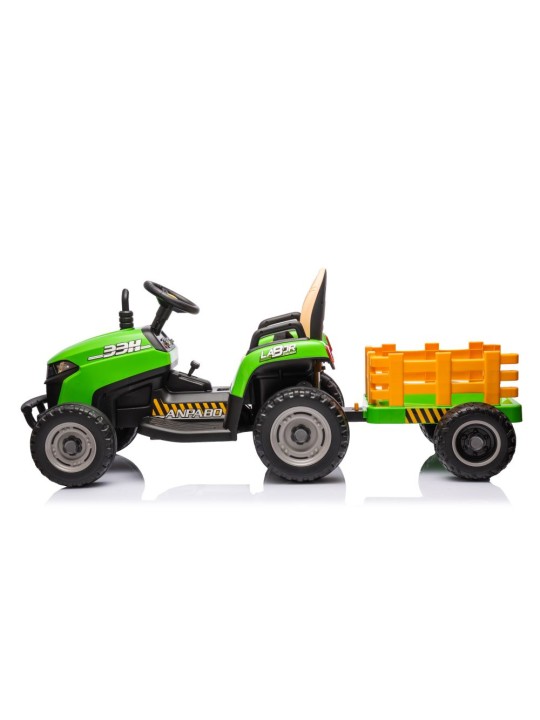 Elektriskais traktors bērniem BBH-030, Zaļš
