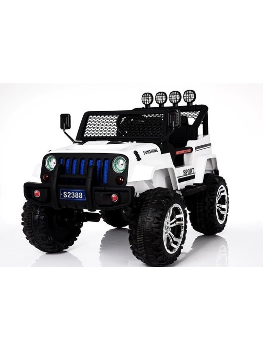 Bērnu Elektroauto S2388 Jeep Balts 4x45W