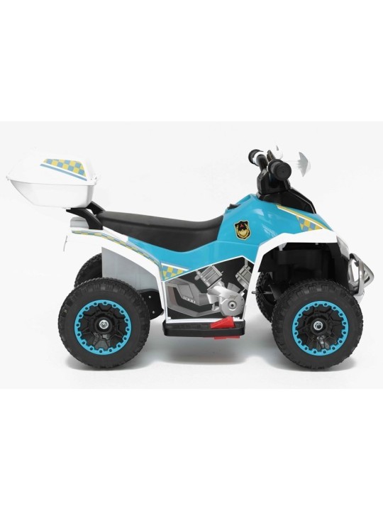 Elektriskais jāmamais Policijas Quad bērniem YSA021A Balts