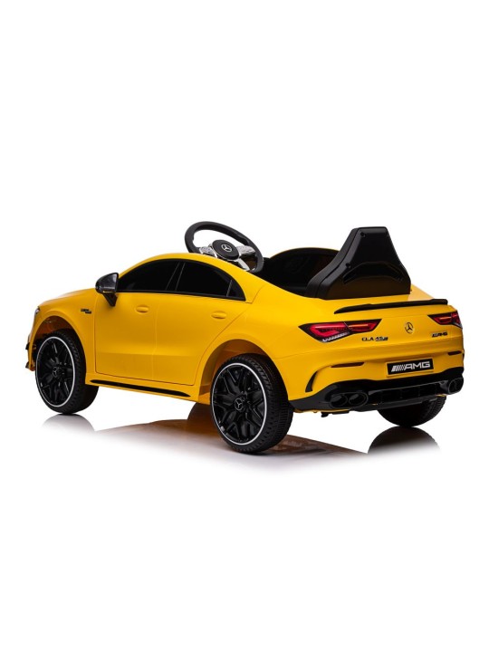 Bērnu Elektroauto Mercedes CLA 45s AMG Dzeltens 4x4