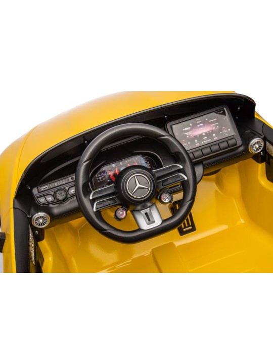 Mercedes AMG SL63 Elektroauto Bērniem, Dzeltens Krāsots
