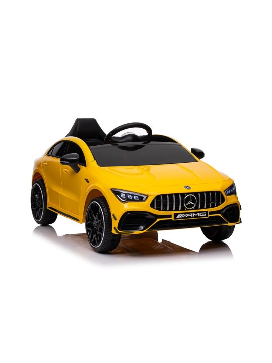 Bērnu Elektroauto Mercedes CLA 45s AMG Dzeltens 4x4