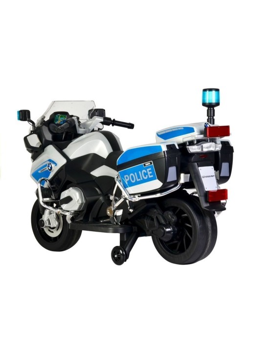 Elektriskais Motocikls Bērniem BMW R1200 Policija Sudraba