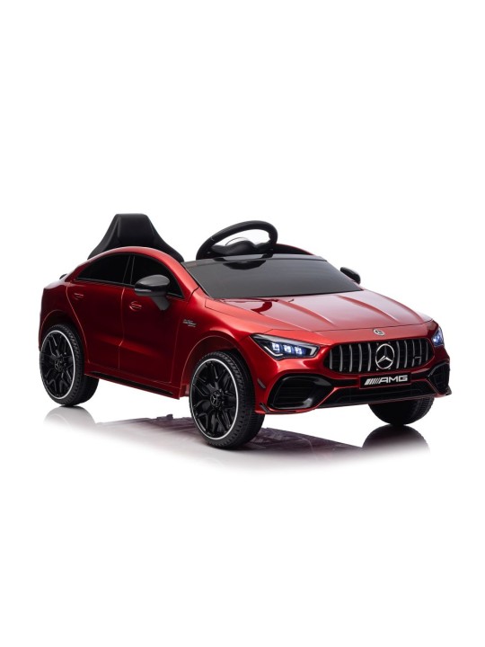 Bērnu Elektroauto Mercedes CLA 45s AMG Sarkans Krāsots