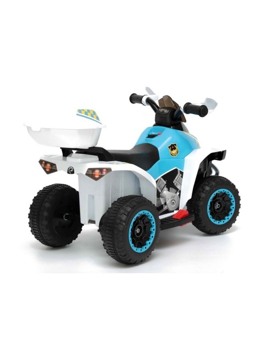 Elektriskais jāmamais Policijas Quad bērniem YSA021A Balts