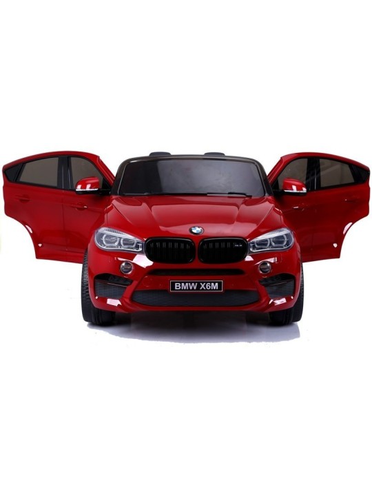 BMW X6M Sarkans Elektroauto Bērniem