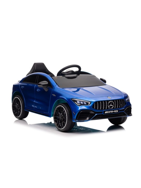 Elektroauto Bērniem Mercedes CLA 45s AMG Zils Krāsots 4x4