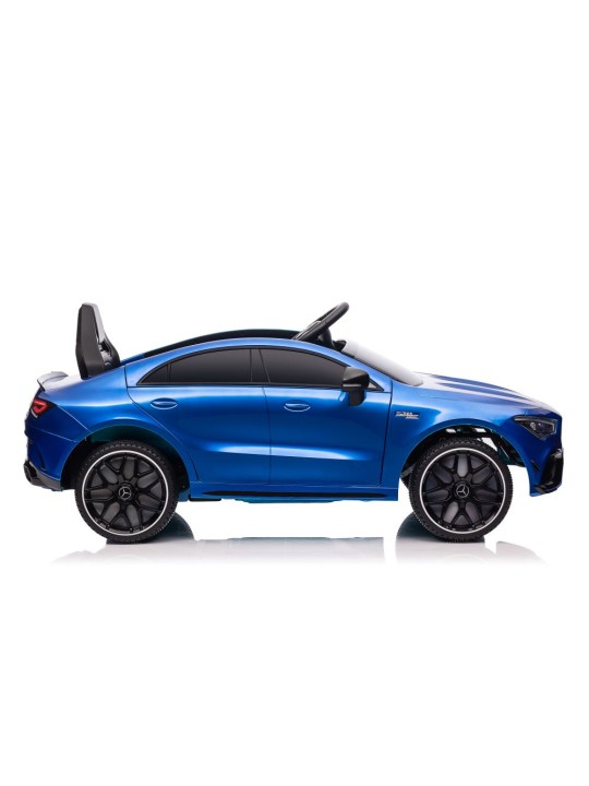 Elektroauto Bērniem Mercedes CLA 45s AMG Zils Krāsots 4x4