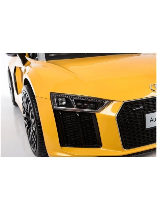 Audi R8 Spyder Dzeltens Bērnu Elektroauto Krāsots