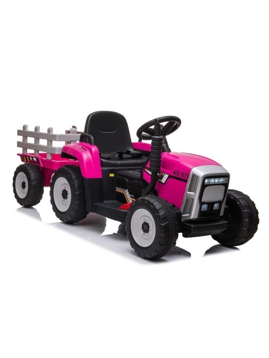 XMX611 Elektriskais jāmamais traktors Rozā