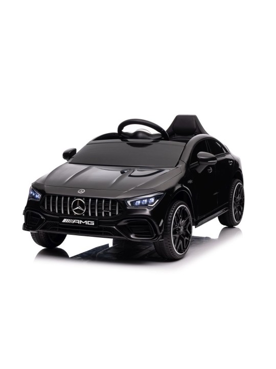 Bērnu Elektroauto Mercedes CLA 45s AMG Melns Krāsots 4x4