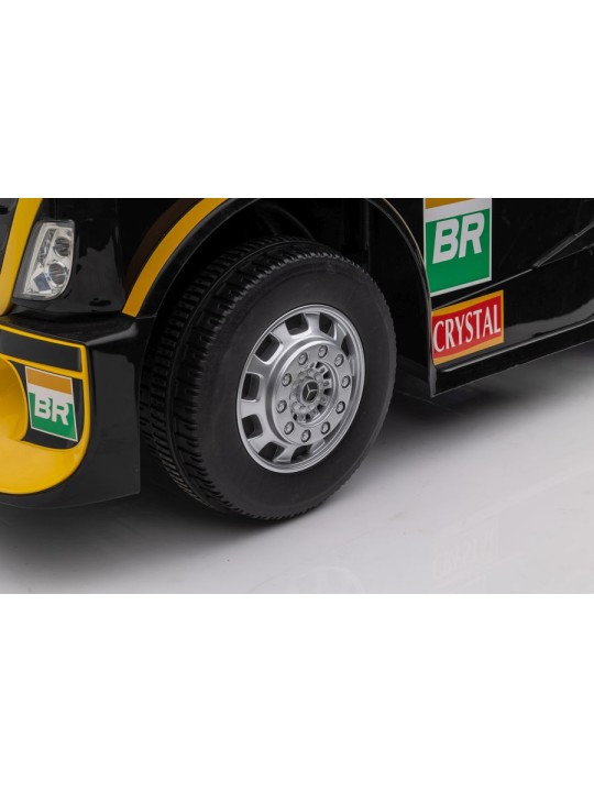 Bērnu Elektroauto Mercedes XMX622B Puspraģa-piekabe Dzeltens LCD