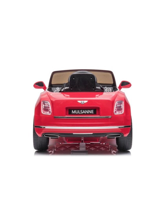 Bērnu Elektroauto Bentley Mulsanne Sarkans Krāsots