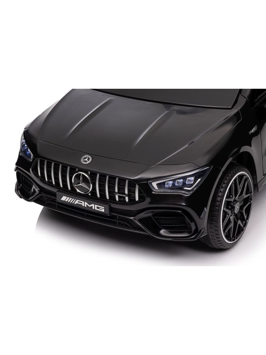 Bērnu Elektroauto Mercedes CLA 45s AMG Melns Krāsots 4x4