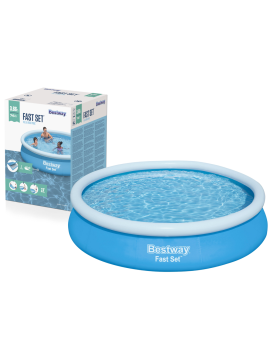 Bestway Fast Set piepūšamais baseins, apaļš, 366x76 cm, 57273
