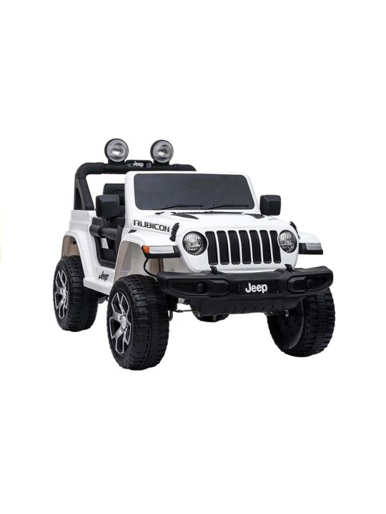 Elektriskais jāmamais Jeep Rubicon 4x4 Balts