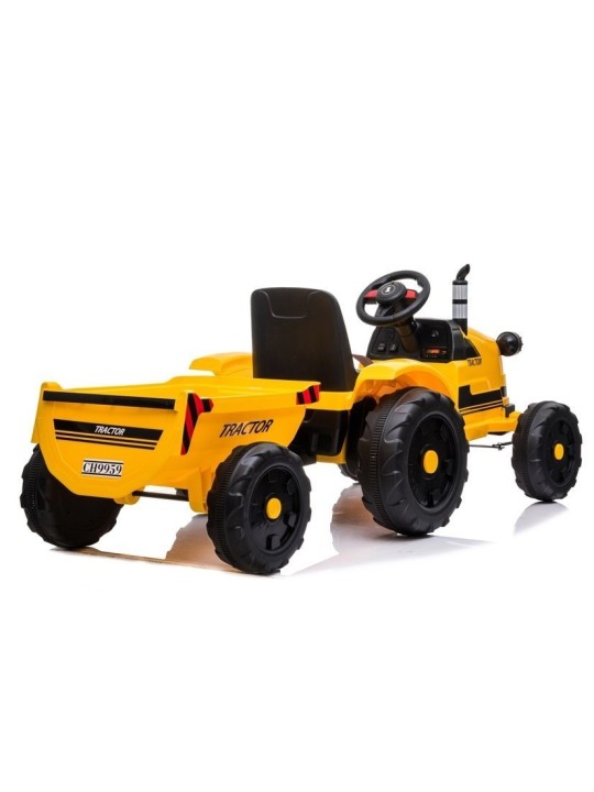 Elektriskais jāmamais traktors bērniem CH9959 Dzeltens